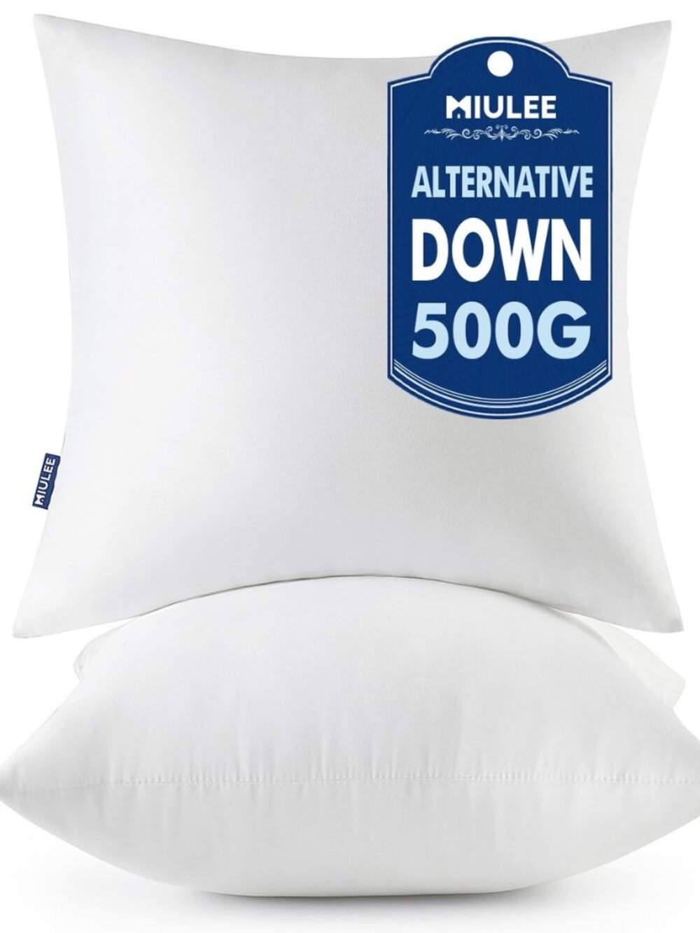 18x18 Throw Pillows Inserts 2 Pack, Decorative Pillows for Couch Bed